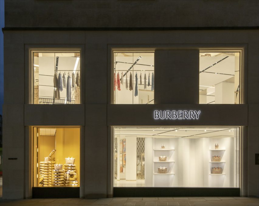 Exterior photo of Burberry's New Bond Street store