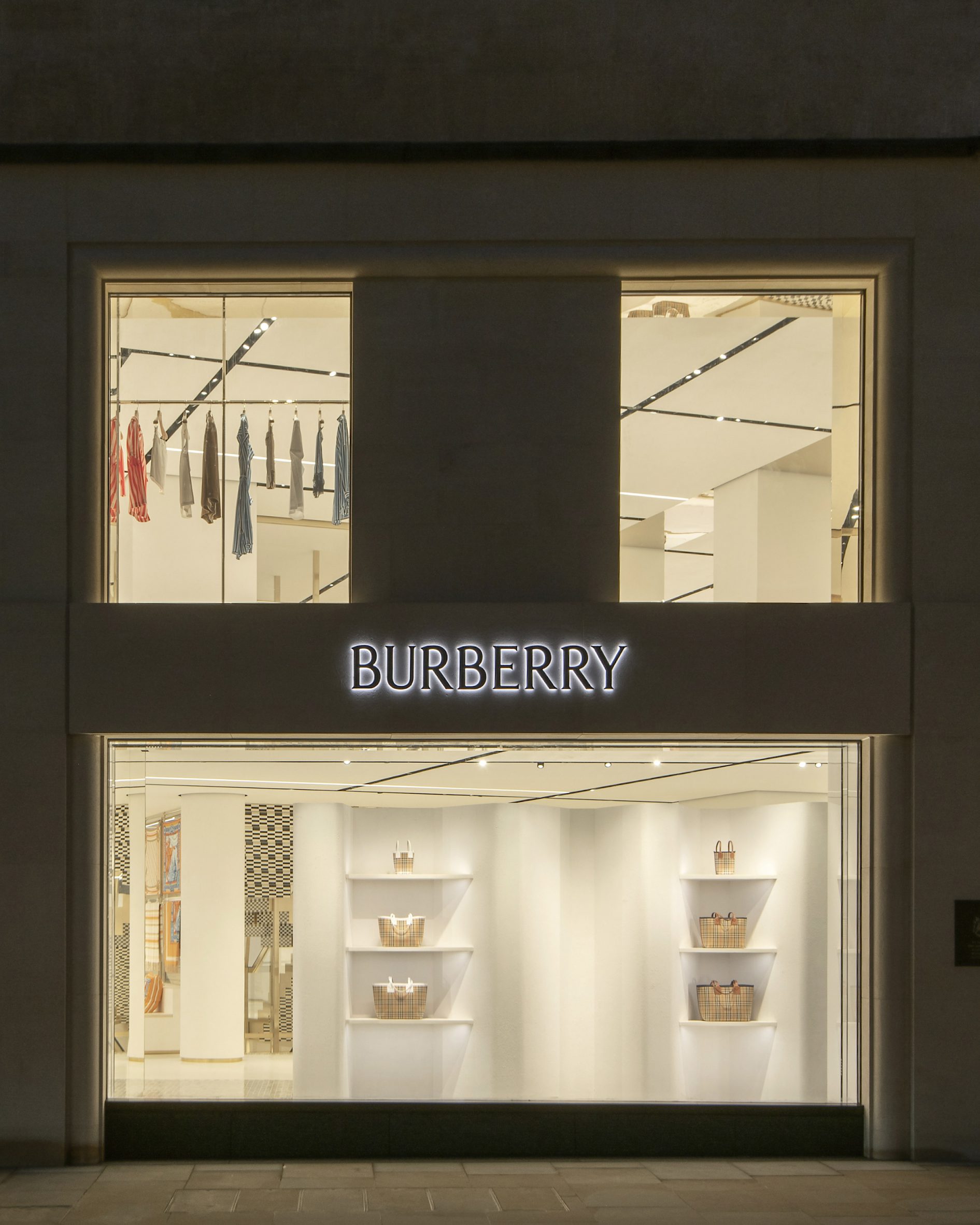 Burberry draws on minimalism at New Bond Street store