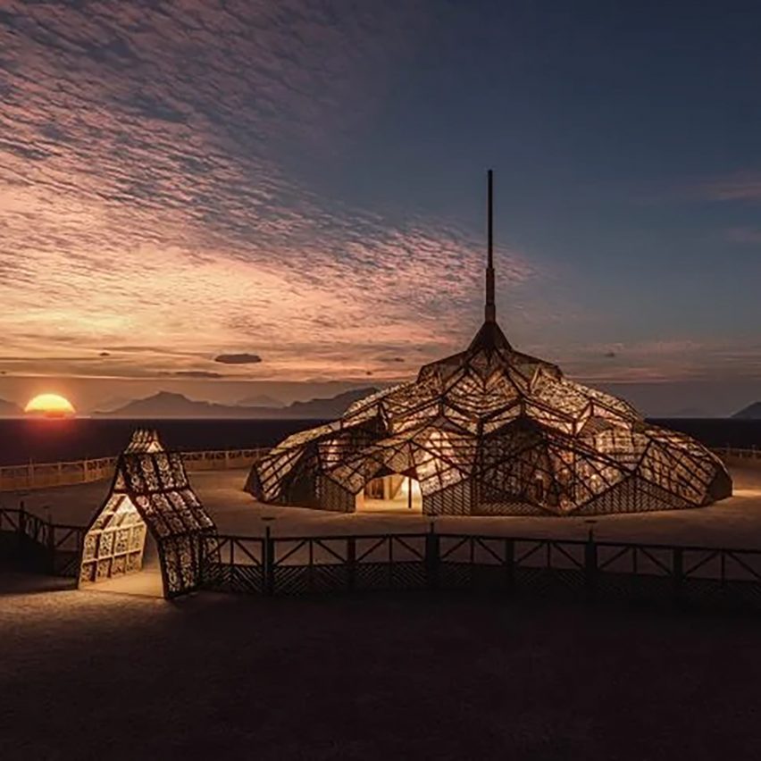 2023 Burning Man temple