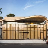 Caples Jefferson Architects unveils curved Louis Armstrong Center in Queens