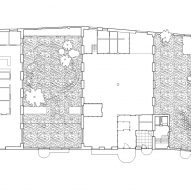Ground floor plan of Central Somers Town in Camden by Adam Khan Architects