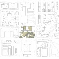 Site plan of Central Somers Town in Camden by Adam Khan Architects