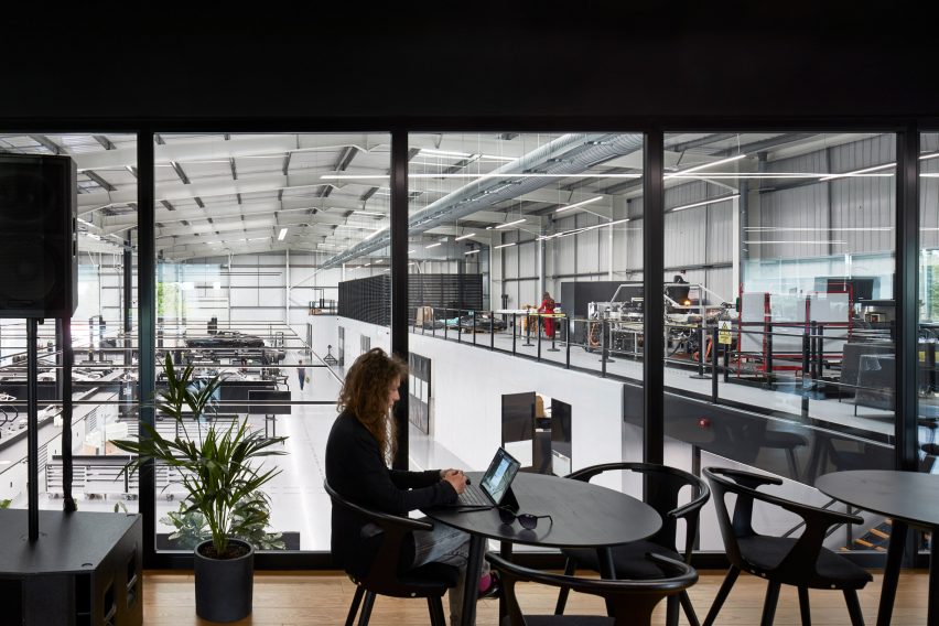 Office in a car factory