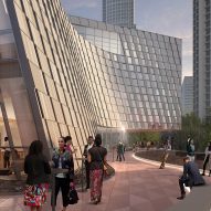 Snøhetta breaks ground on Charlotte library with "translucent prow"