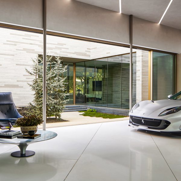 Greenway Parks Residence in Dallas features “auto lounge” for Ferraris