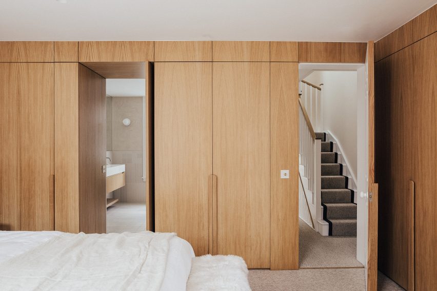 Bedroom of house in London by Studio Varey Architects