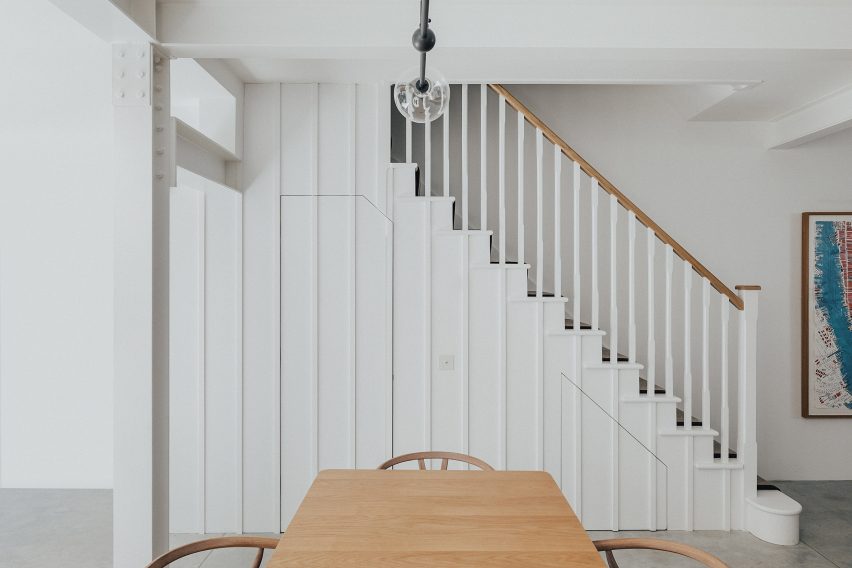 Stairwell of house in London by Studio Varey Architects