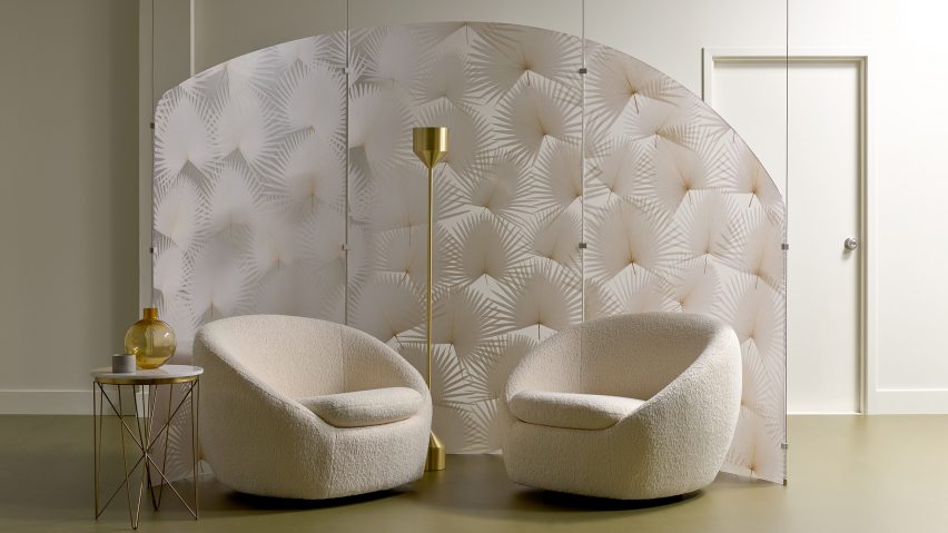 Ivory Flora panels by 3form