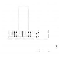 Plan drawing of a house with perpendicular floors