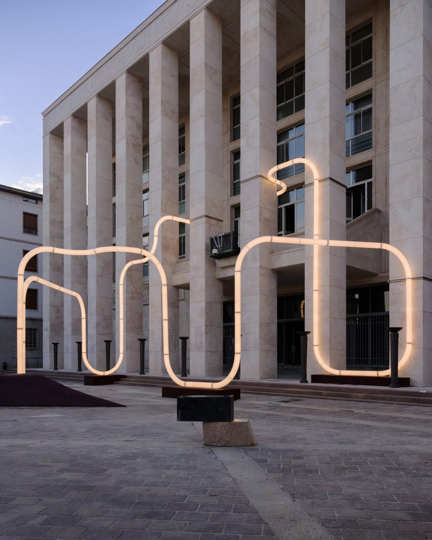 Lights On is a Bergamo light installation by Objects of Common Interest