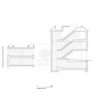 Section drawing of a house in Lisbon by Bak Gordon Arquitectos