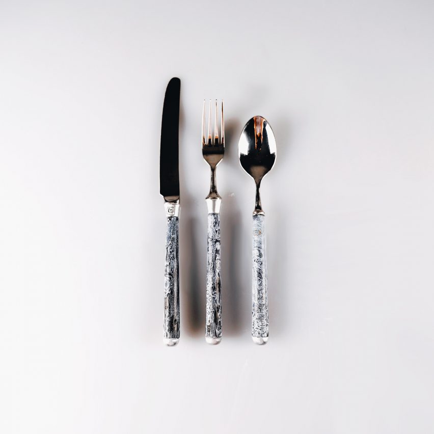 Cutlery made with upcycled waste denim and plant-based bio resin