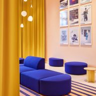 Studio Besau-Marguerre designs colour-block foyer for Hamburg's MK&G museum