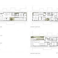 plan of Manhattan Beach house by Montalba Architects