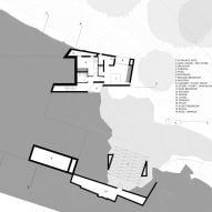 Lower level floor plan, Mountain House by Chris van Niekerk
