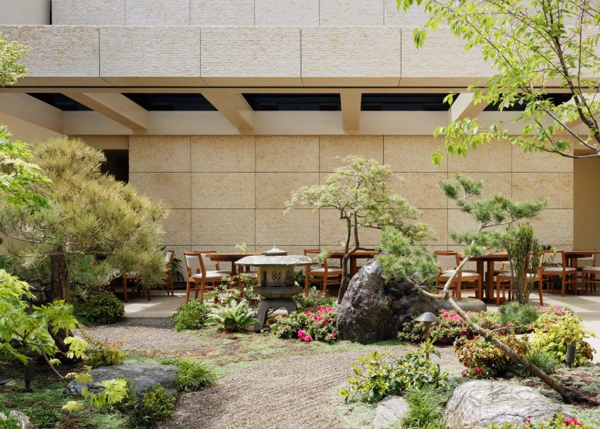A Japanese-inspired garden restaurant
