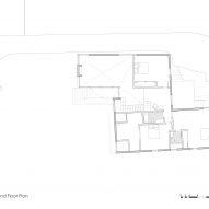 First floor plan of a Z-shaped house by O'Neill McVoy Architects