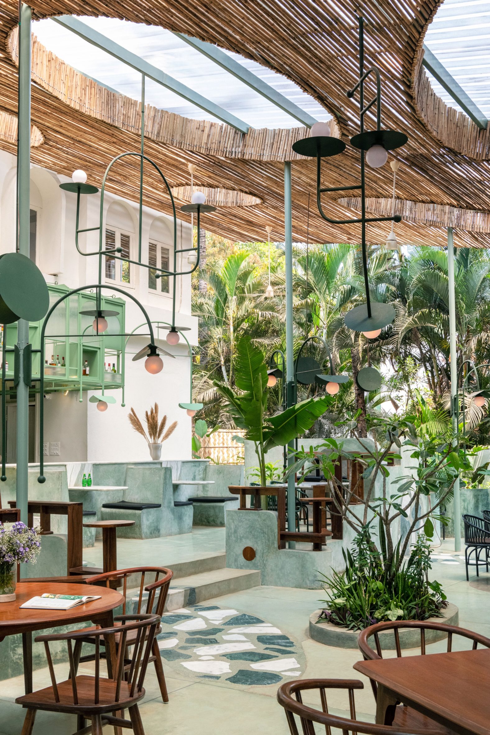 Local design studio Otherworlds drew on the traditional Goan balcão when converting a 1980s villa in Panjim, India, into a restaurant and bar for Indian chain Terttulia.