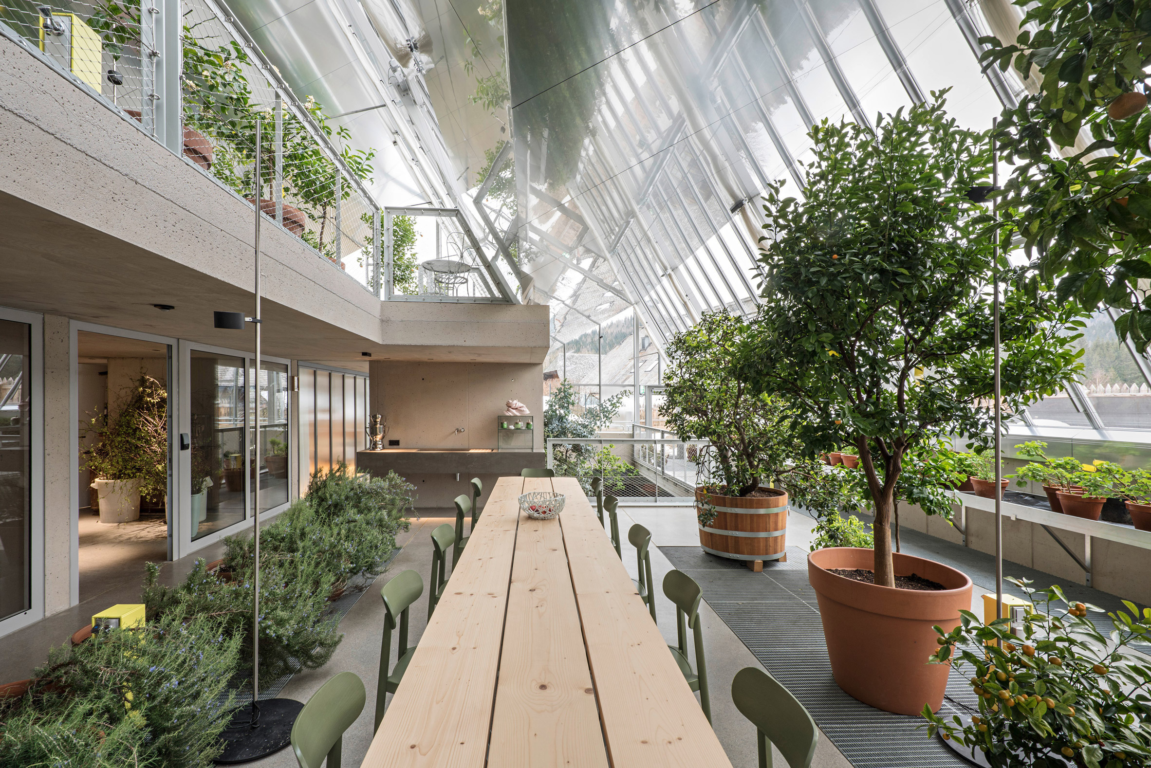 Glasshouse restaurant interior by PPAG Architects