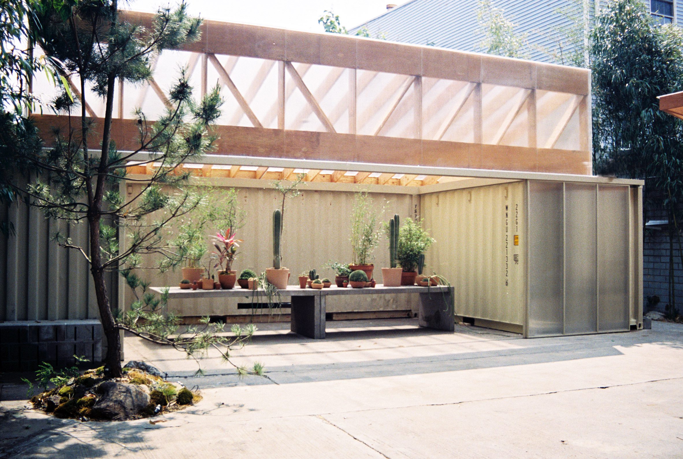 Greenhouse in storage units