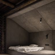 Photograph of padded sleeping nook