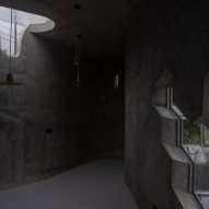 Interior of Sculptor Studio by Bernardo Rodrigues Architecture
