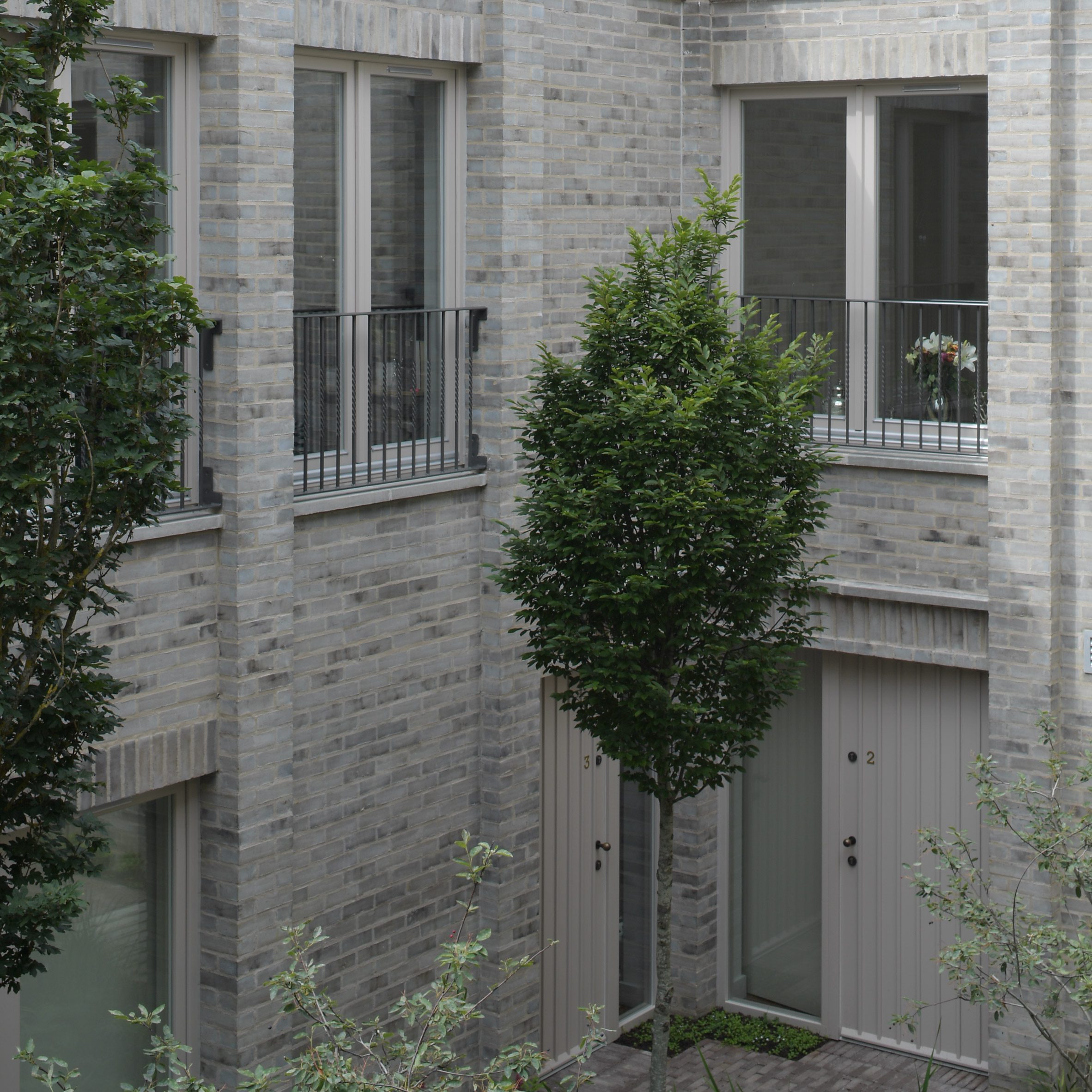Photo of Lavender Hill Courtyard Housing that is 2023 Stirling Prize-shortlisted