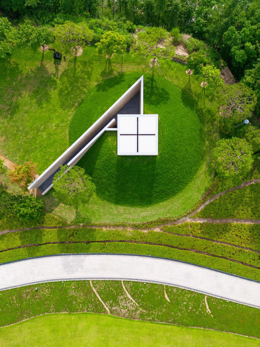 Aerial view of meditation room at Museum SAN