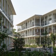 Andreasgaerten multi-generational housing in Germany by Dorschner Kahl Architects and Heine Mildner Architects