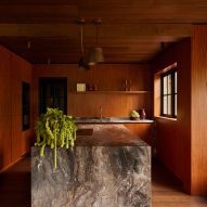 Eight textural kitchens that combine stone and wood surfaces