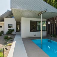 Rear elevation and swimming pool at the House 5 bungalow extension by The LADG