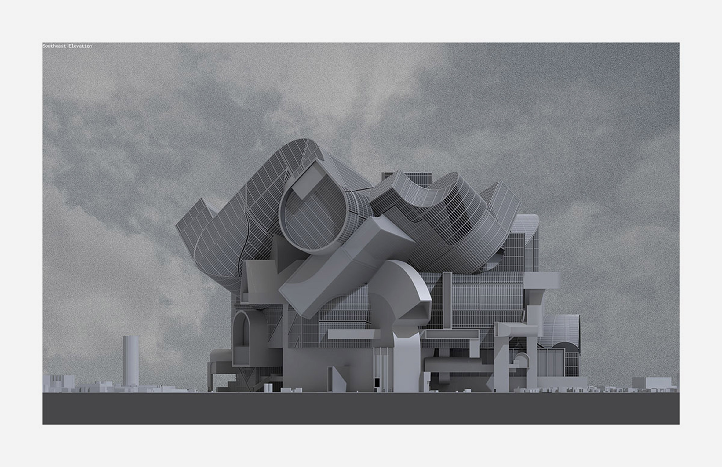 Visualisation of a building that takes inspiration from post-heroism 