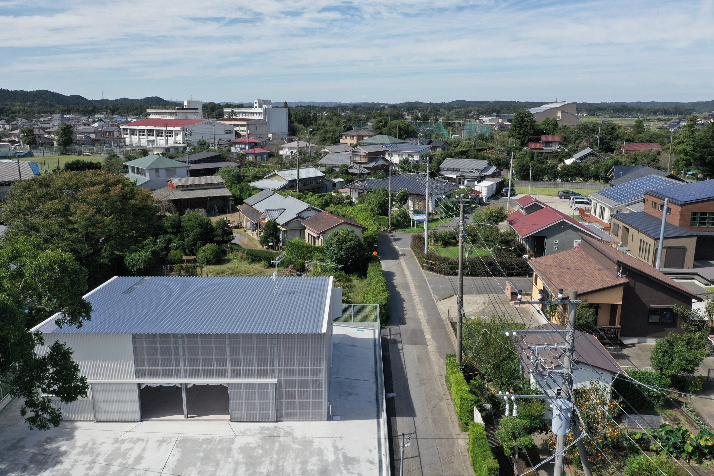 Aerial view of housing in Isumi
