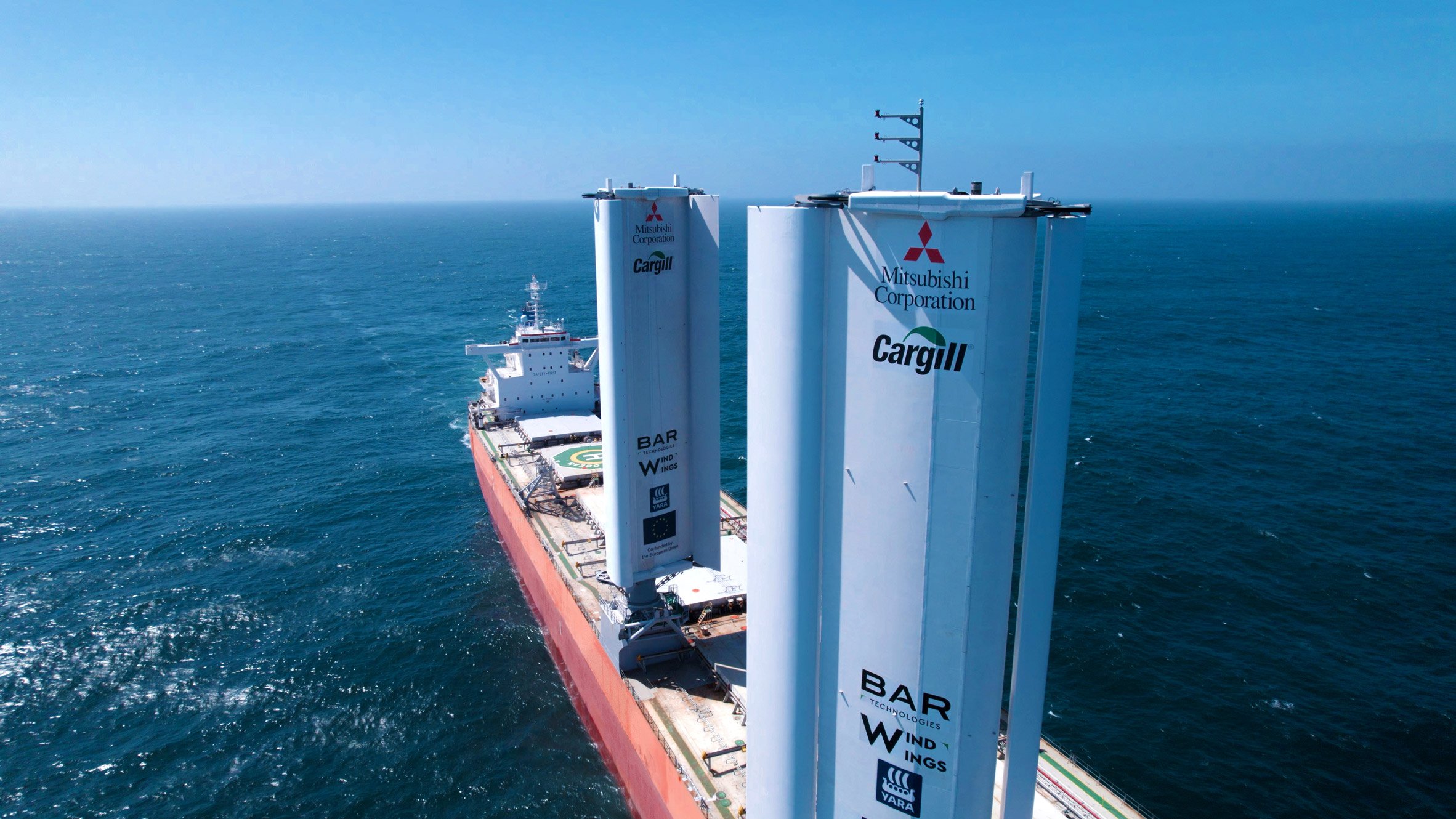 Wind-powered cargo ship Pyxis Ocean charts course for greener shipping