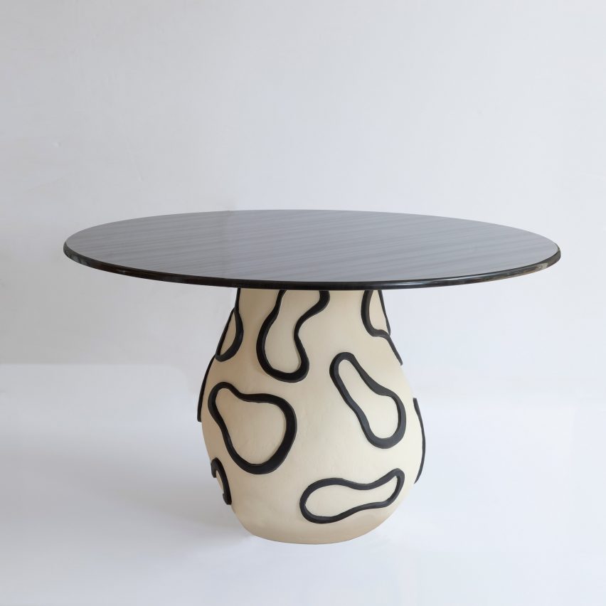Photo of table by Elizabeth Garouste and Ralph Pucci
