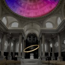 Photo of Halo installation by Studio Waldemeyer for London Design Festival 2023
