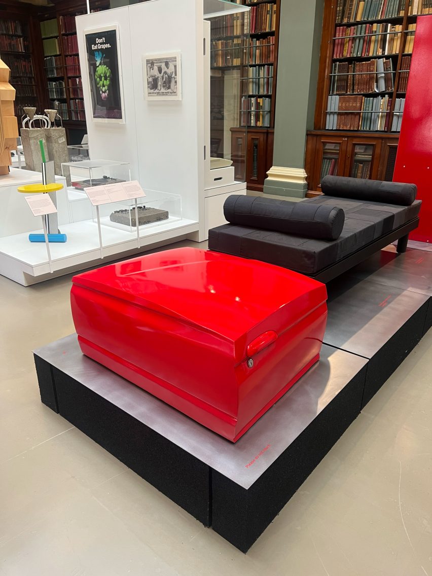 Coffee table and day bed by Andu Masebo in V&A 