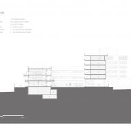 Section drawing of Kindergarten of Museum Forest by Atelier Apeiron