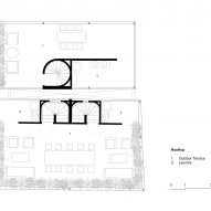 Rooftop plan of a housing scheme in Cambodia by Bloom Architecture