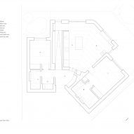 Floor plan of Butterfly House by Oliver Leech Architects