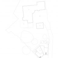 Site plan of Butterfly House by Oliver Leech Architects