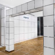 USM Haller creates "techno-chic" Coperni retail space at Parisian shop-in-shop