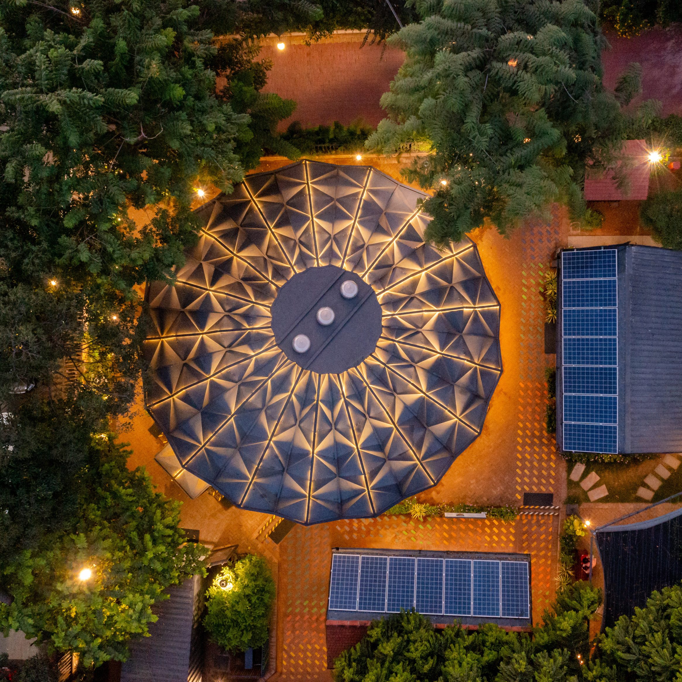 Darwin Bucky dome acts as demountable events space in India - Vimarsana News