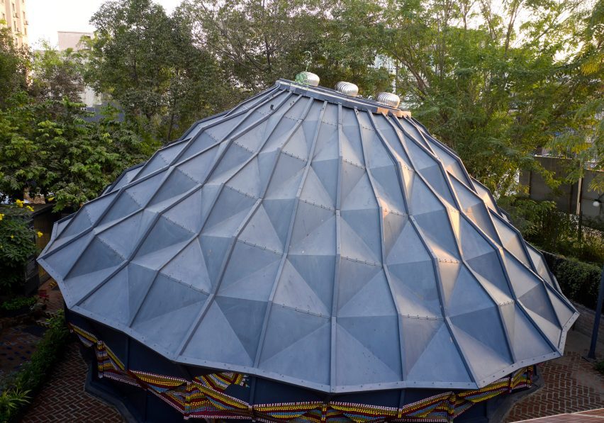 Roof of Andblack Design Studio's tent Darwin Bucky