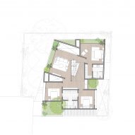 First floor plan of Debris Block House by CollectiveProject