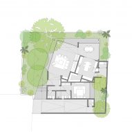 Ground floor plan of Debris Block House by CollectiveProject
