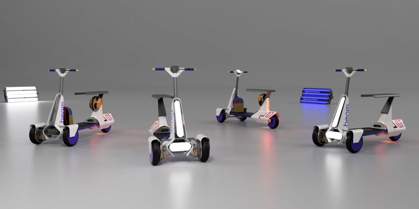 Rendering of sustainable transportation vehicles