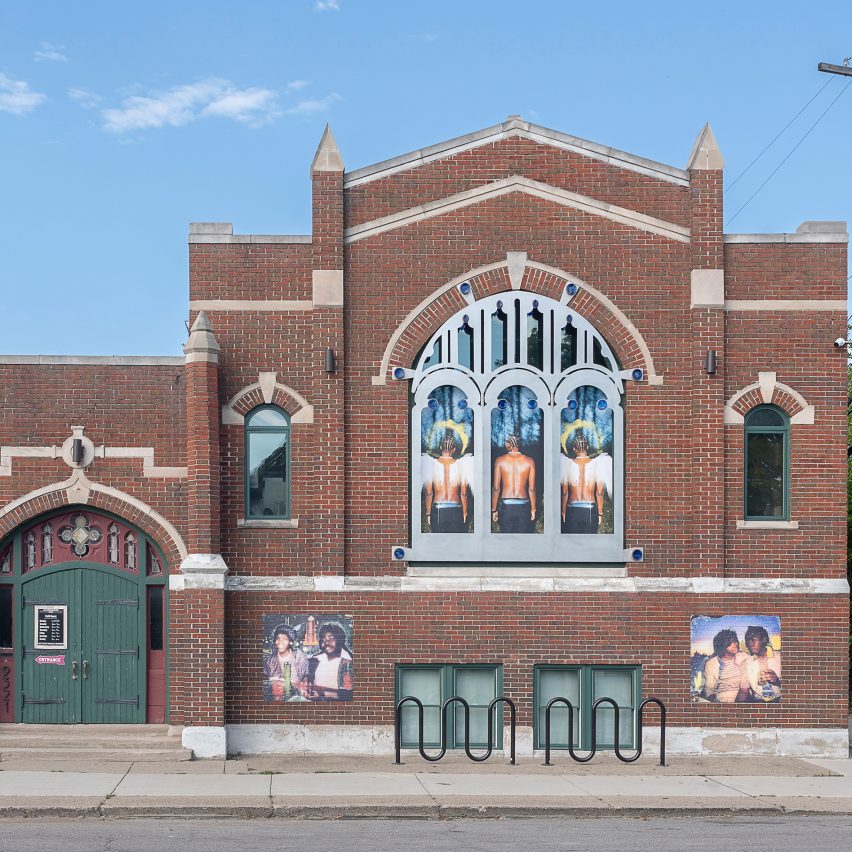 Restored Church with Art in Detroit