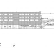 Elevation drawing of Industria by Haworth Tompkins