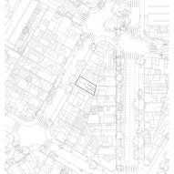 Site plan for Virrey Aviles Street apartments by Juan Campanini and Josefina Sposito